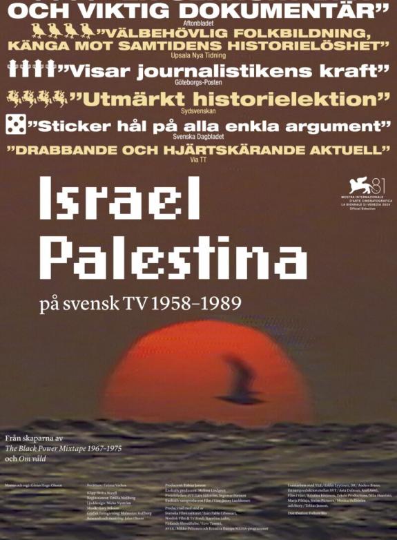 Israel Palestina på svensk TV 1958-1989 poster