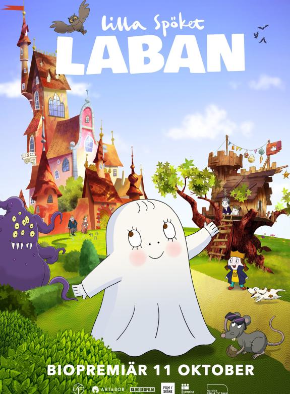 Lilla spöket Laban spökar igen poster
