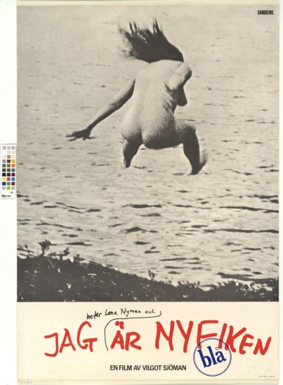 Jag är nyfiken - blå poster